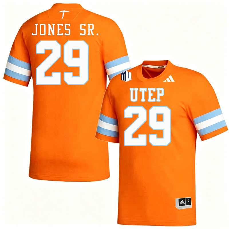 UTEP Miners #29 Aaron Jones Sr. College Football Jerseys,Uniforms-Orange